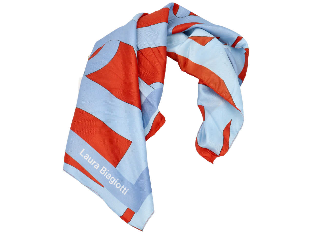 Foulard maxi intreccio lb corallo 53x53cm