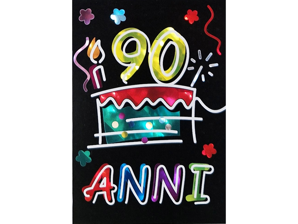 Biglietto 90anni flashcard 103
