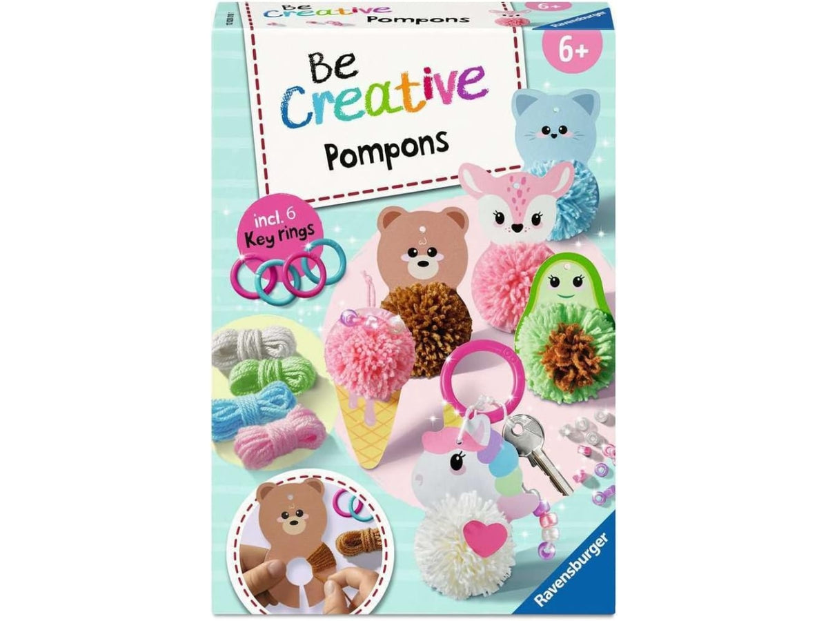 Be creativemidi ponpon kawaii portachiavi