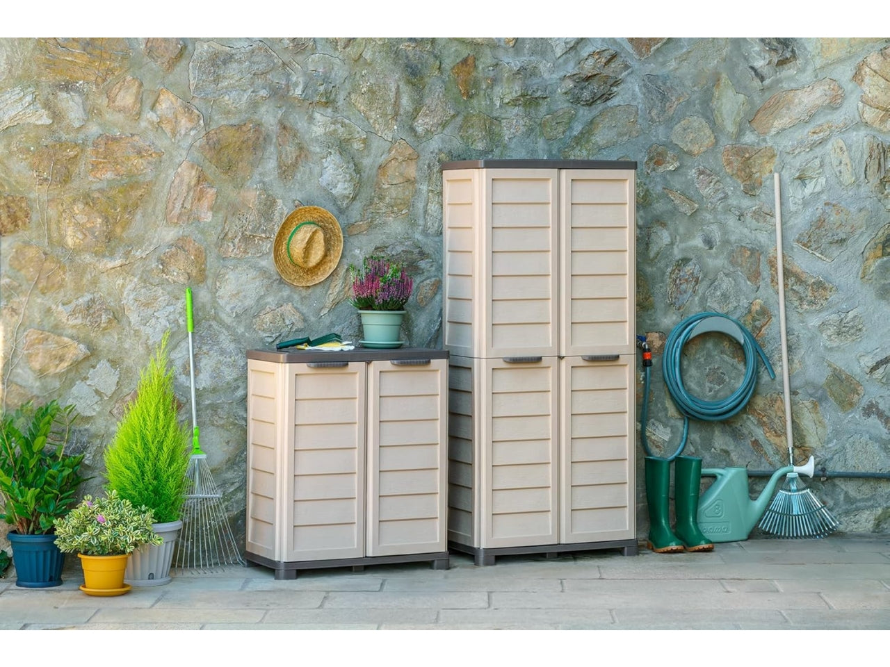 Riponi armadio beige/tortora