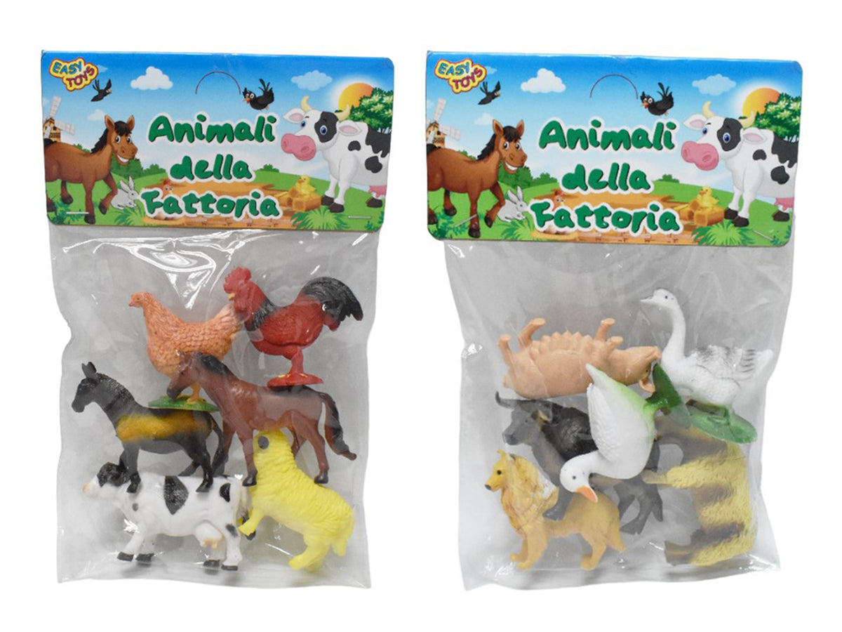 Gioco animali della fattoria 6pz