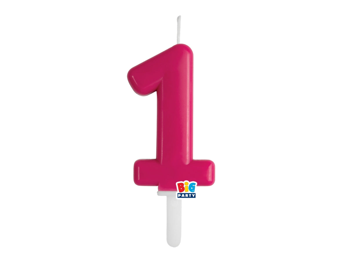Candelina numero 1 di Cera Tiny Plump Cherry 7cm