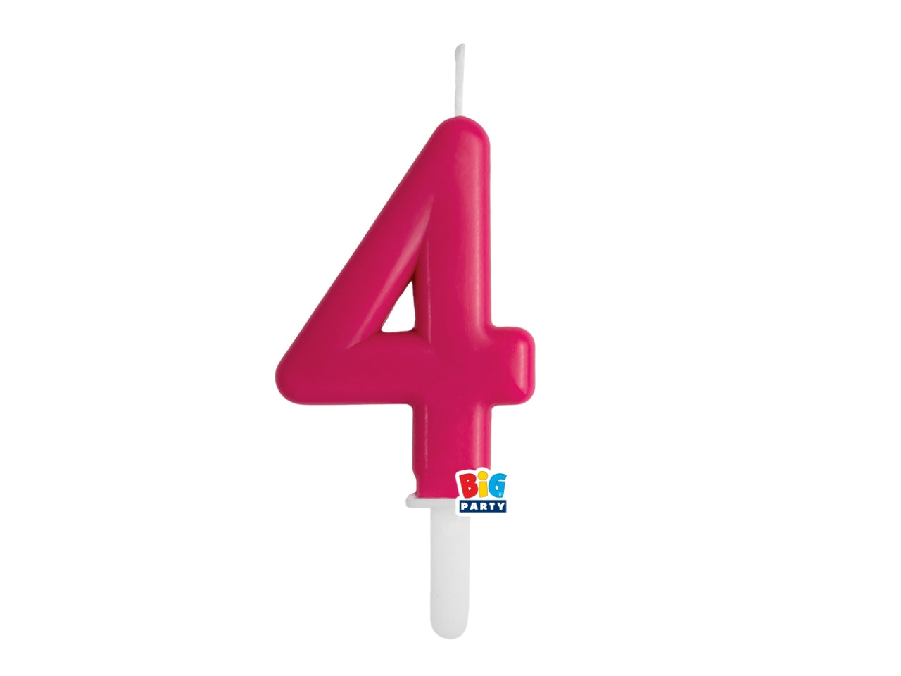 Candelina numero 4 di Cera Tiny Plump Cherry 7cm