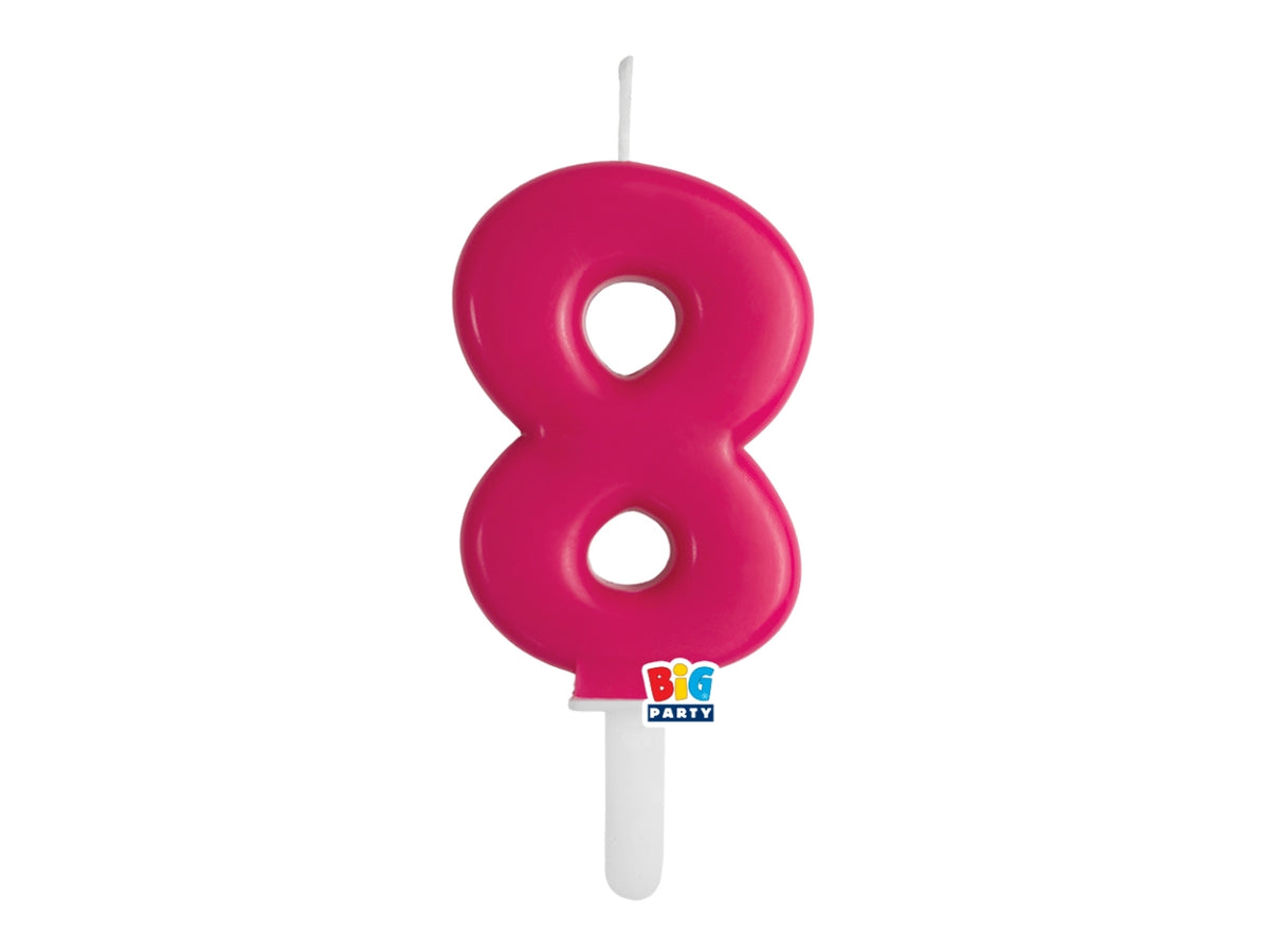 Candelina numero 8 di Cera Tiny Plump Cherry 7cm