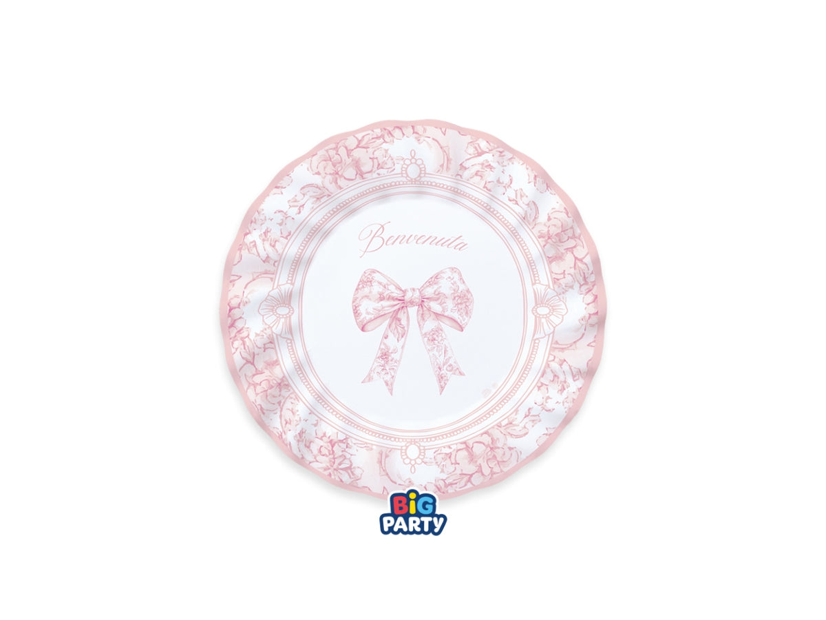 Piatti 20cm Benvenuta Fiocco Vintage set da 6 piatti