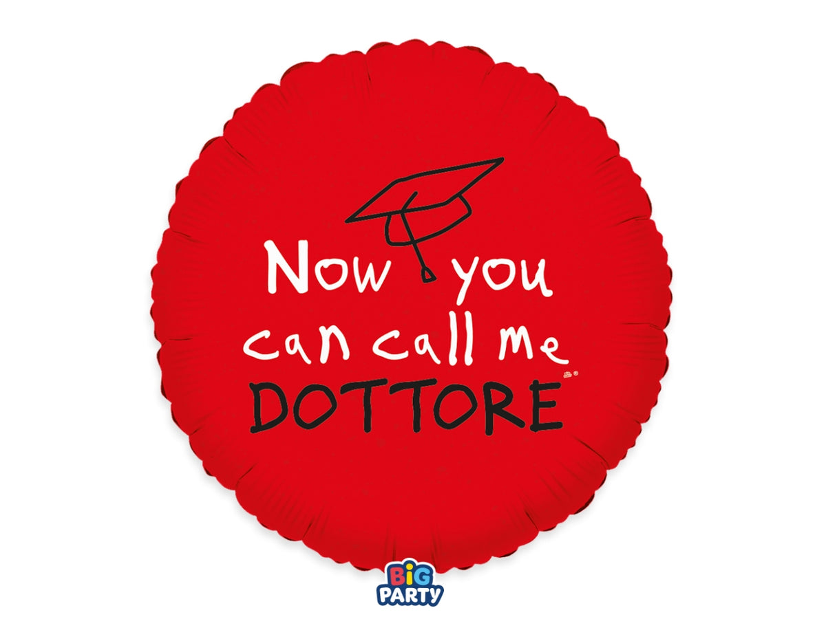 Palloncini Foil Tondo 45cm Call Me Dottore