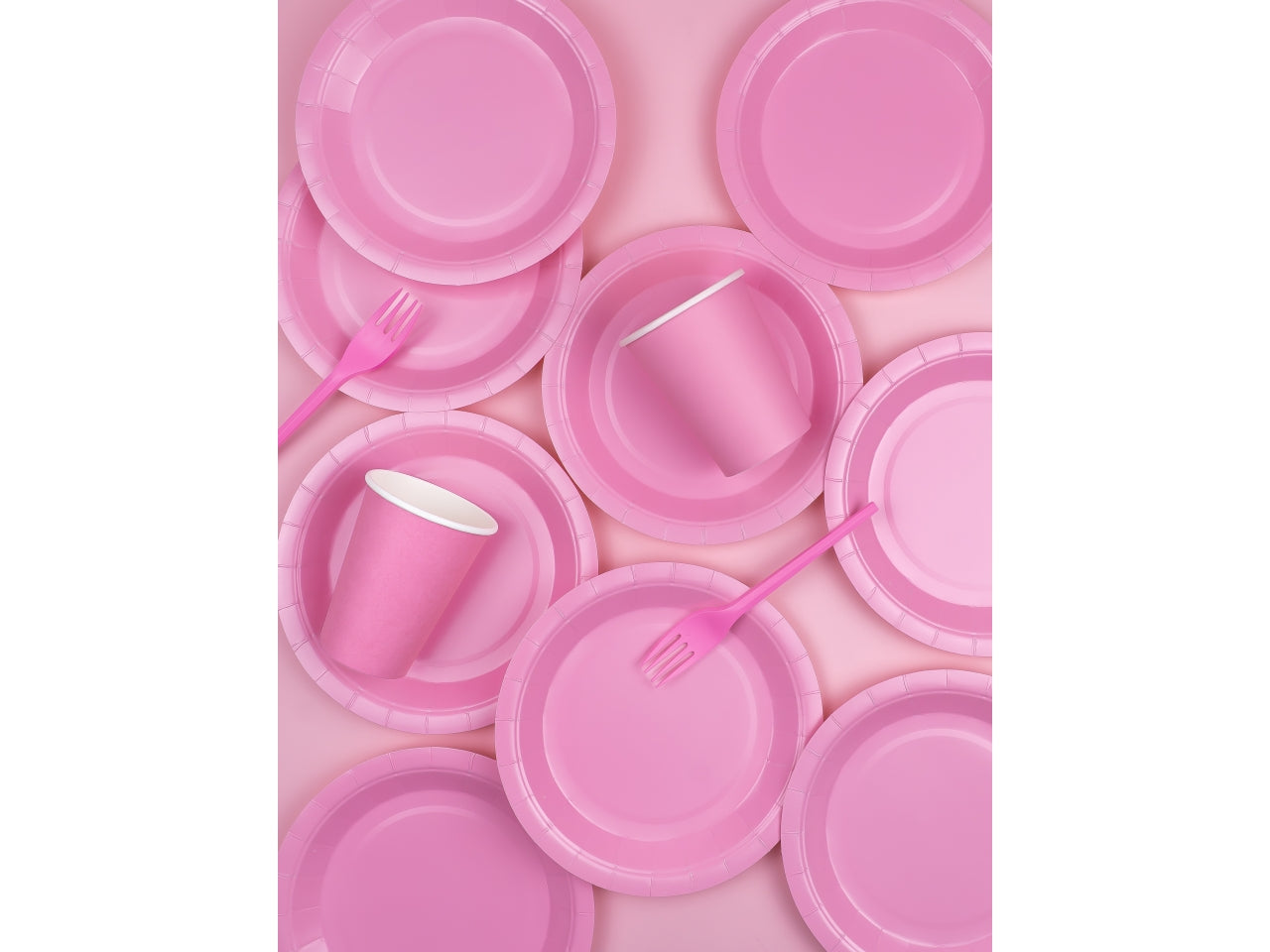 Piatti Ecolor 18cm Rosa set da 25 piatti
