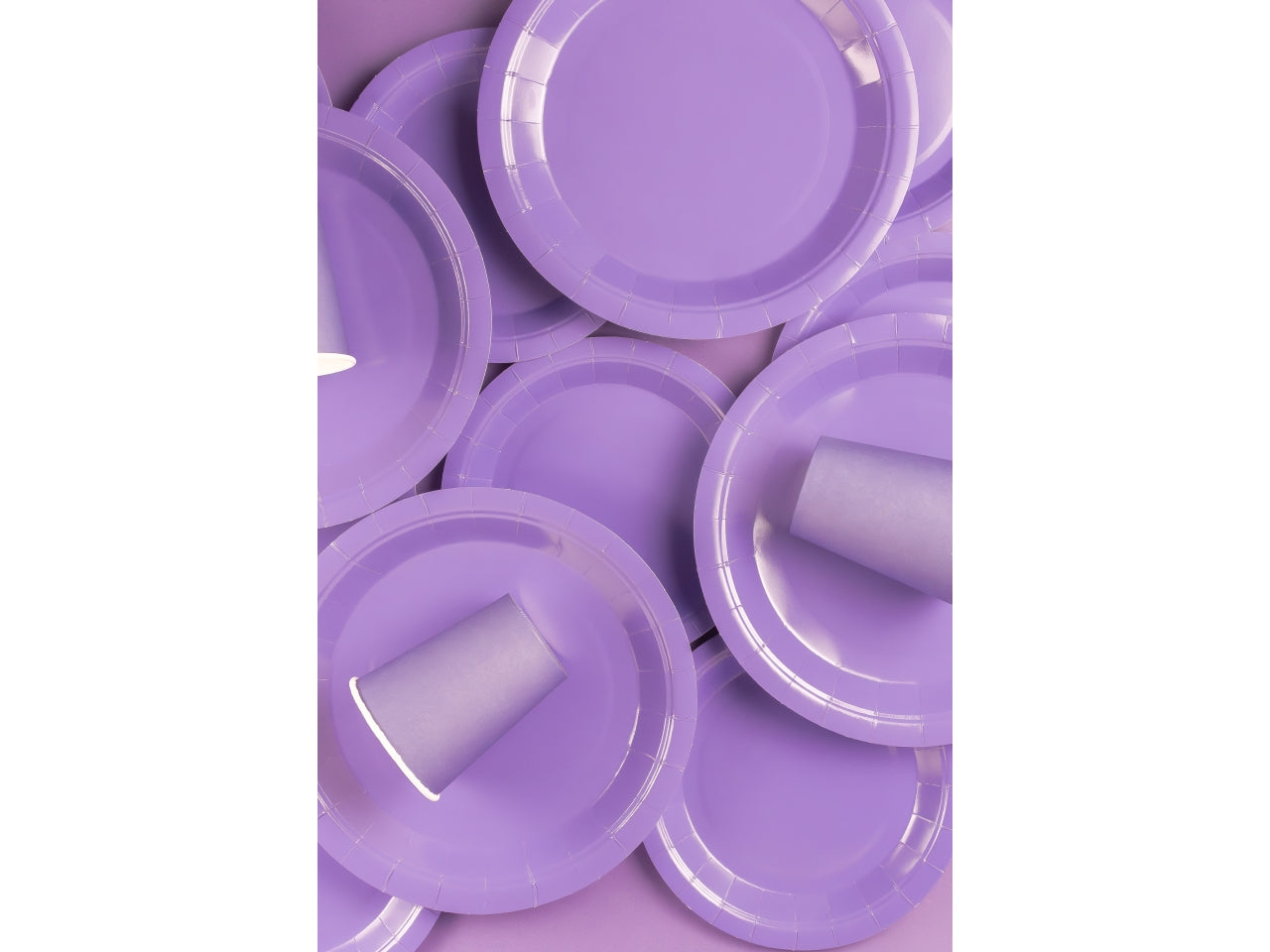 Piatti Ecolor 18cm Lilla set da 25 piatti