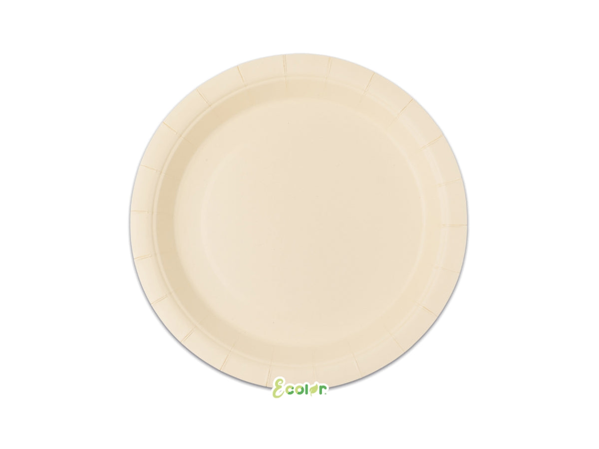 Piatti Ecolor 24cm Latte set da 25 piatti