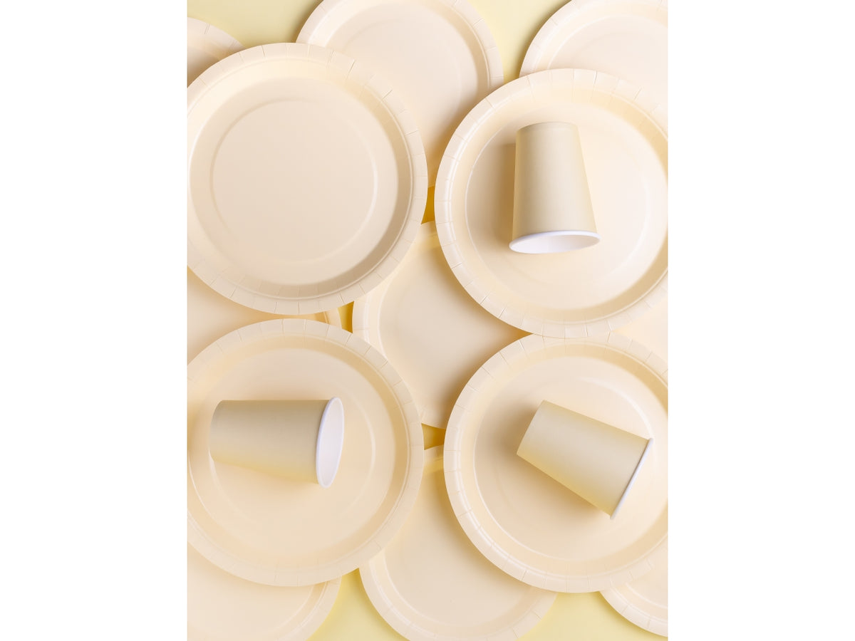 Piatti Ecolor 18cm Latte set da 25 piatti