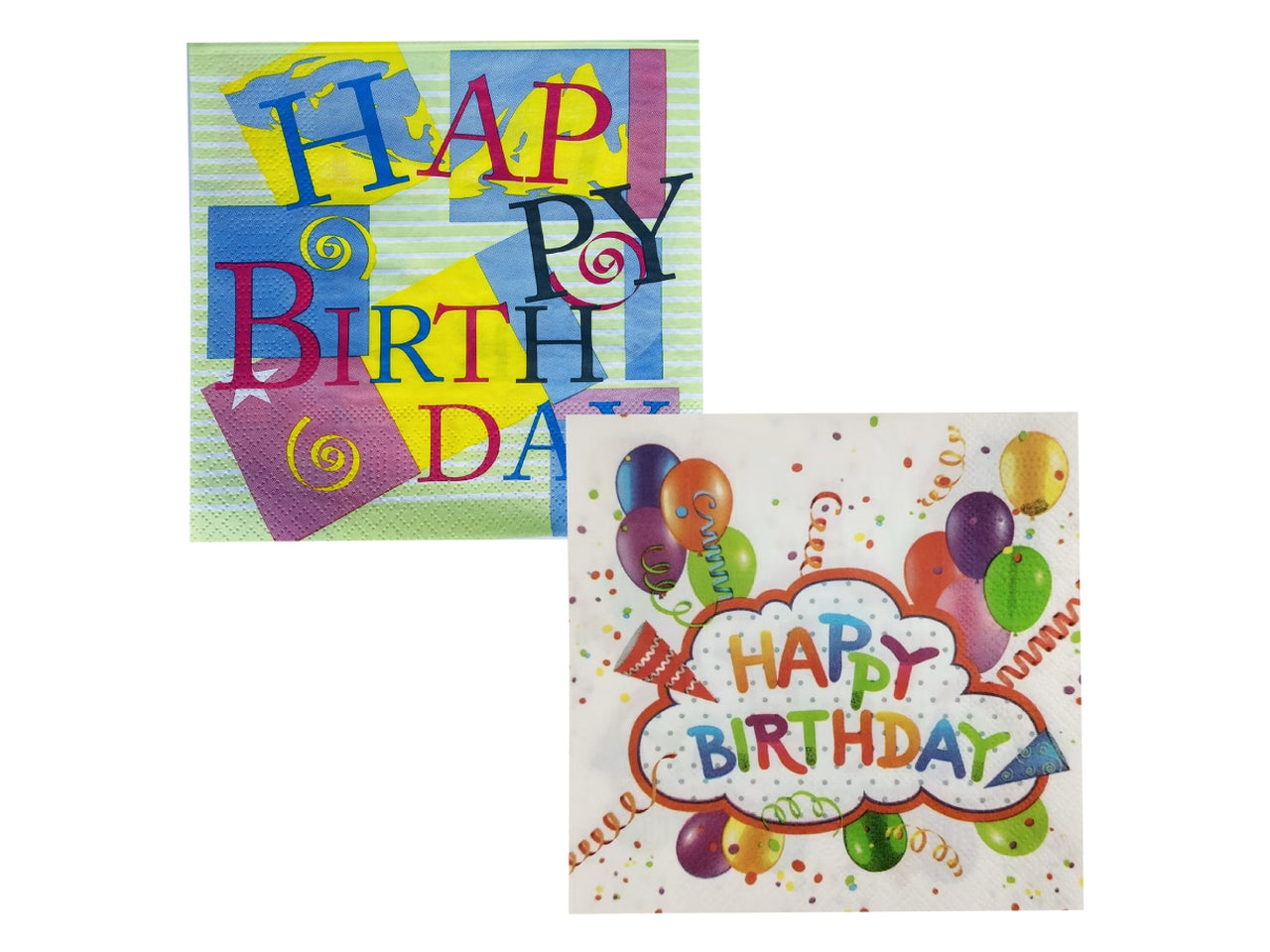 Tovaglioli happy birthday 33x33cm