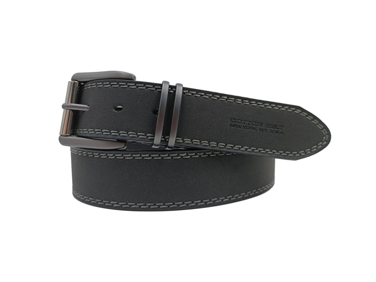 Cotton Belt cintura da uomo in pelle nero
