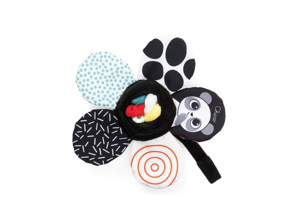 Chicco gioco fiore bianco e nero