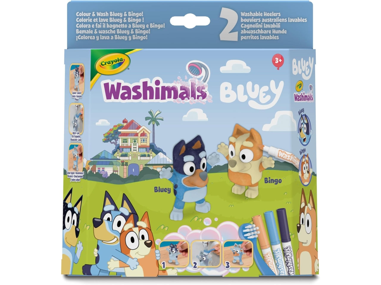 Washimals pets set 2 cuccioli bluey