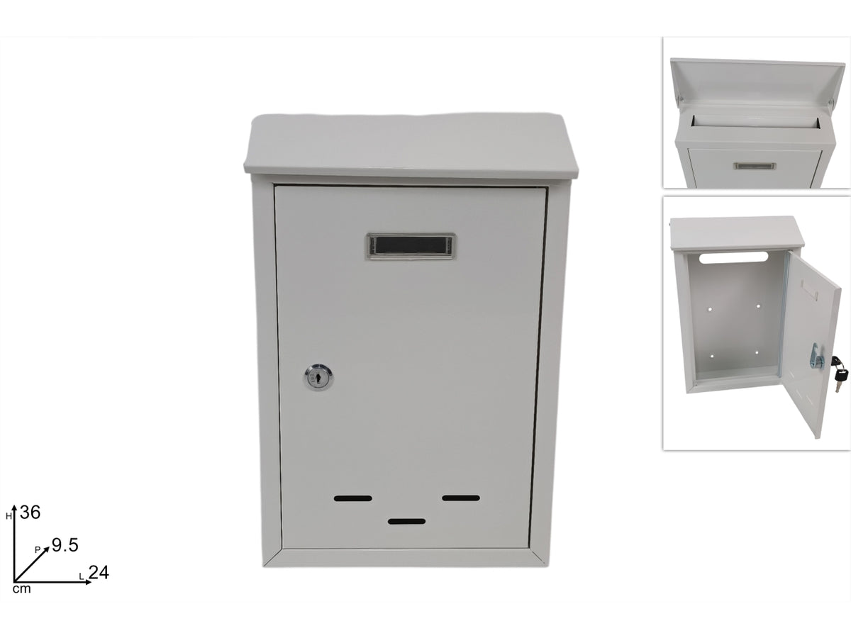 Cassetta per posta 36x24x9,5cm bianco