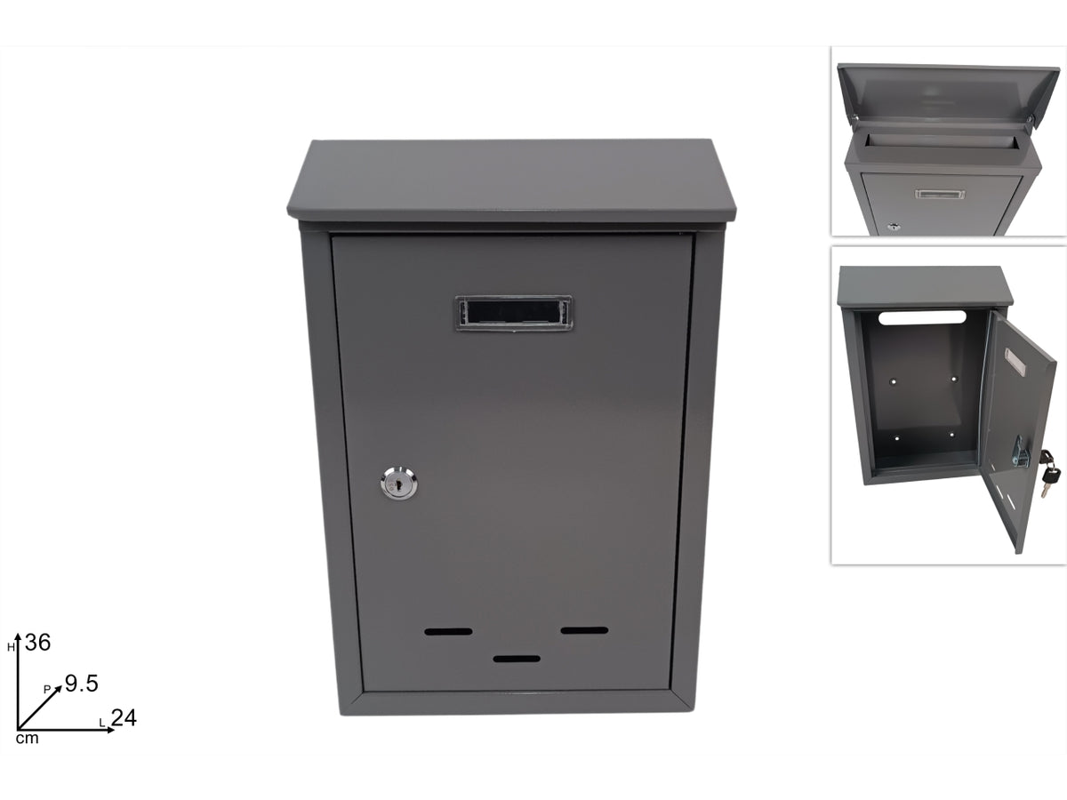 Cassetta per posta 36x24x9,5cm grigio