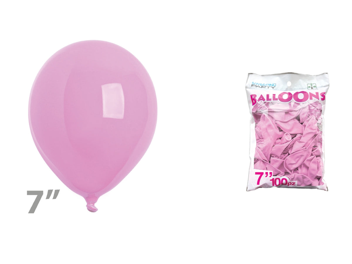Pallone 7 pollici rosa set da 100 palloni