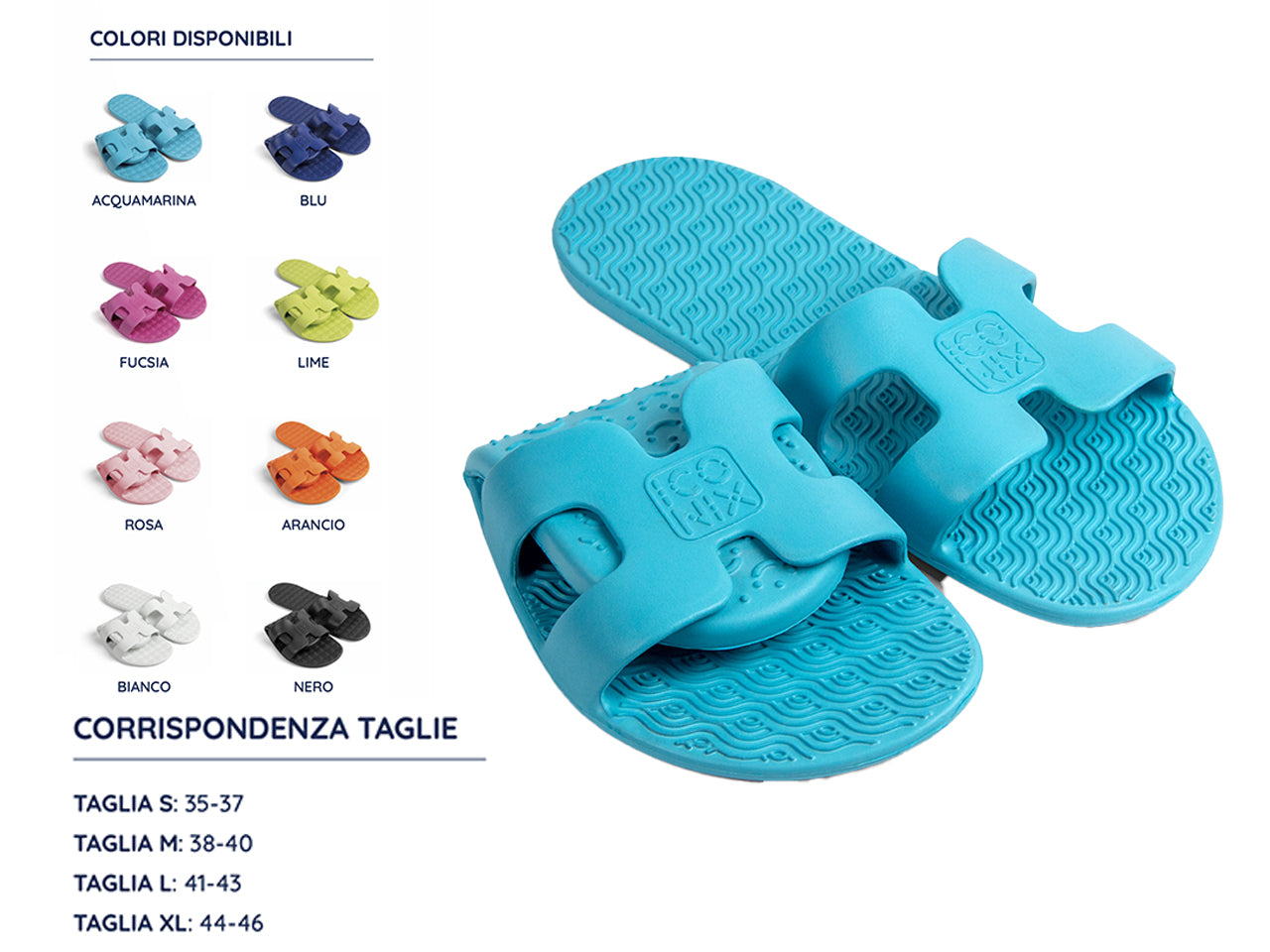 Flix ciabatta pieghevole iconix con custodia e gancio tg s/m/l/xl colori assortiti