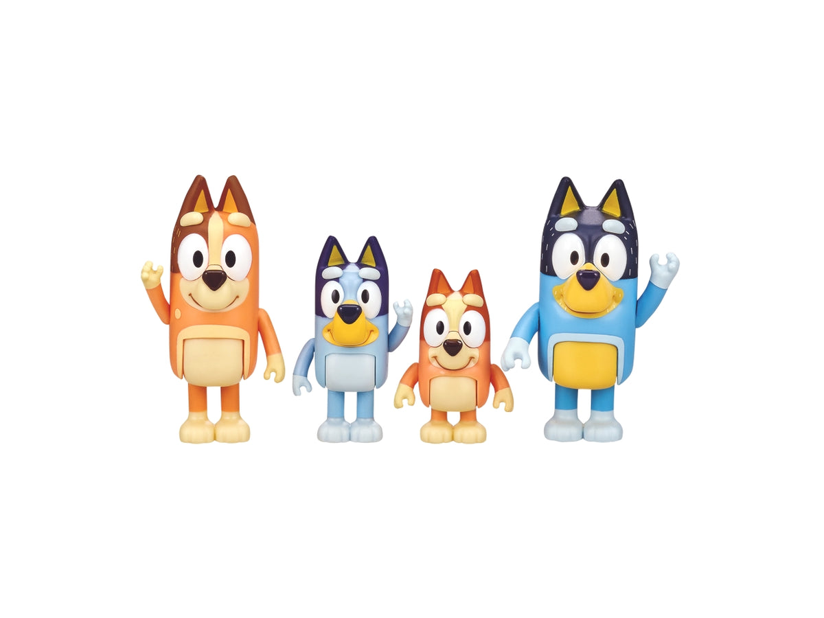 Bluey action fig 4-pack family 23x16x6cm