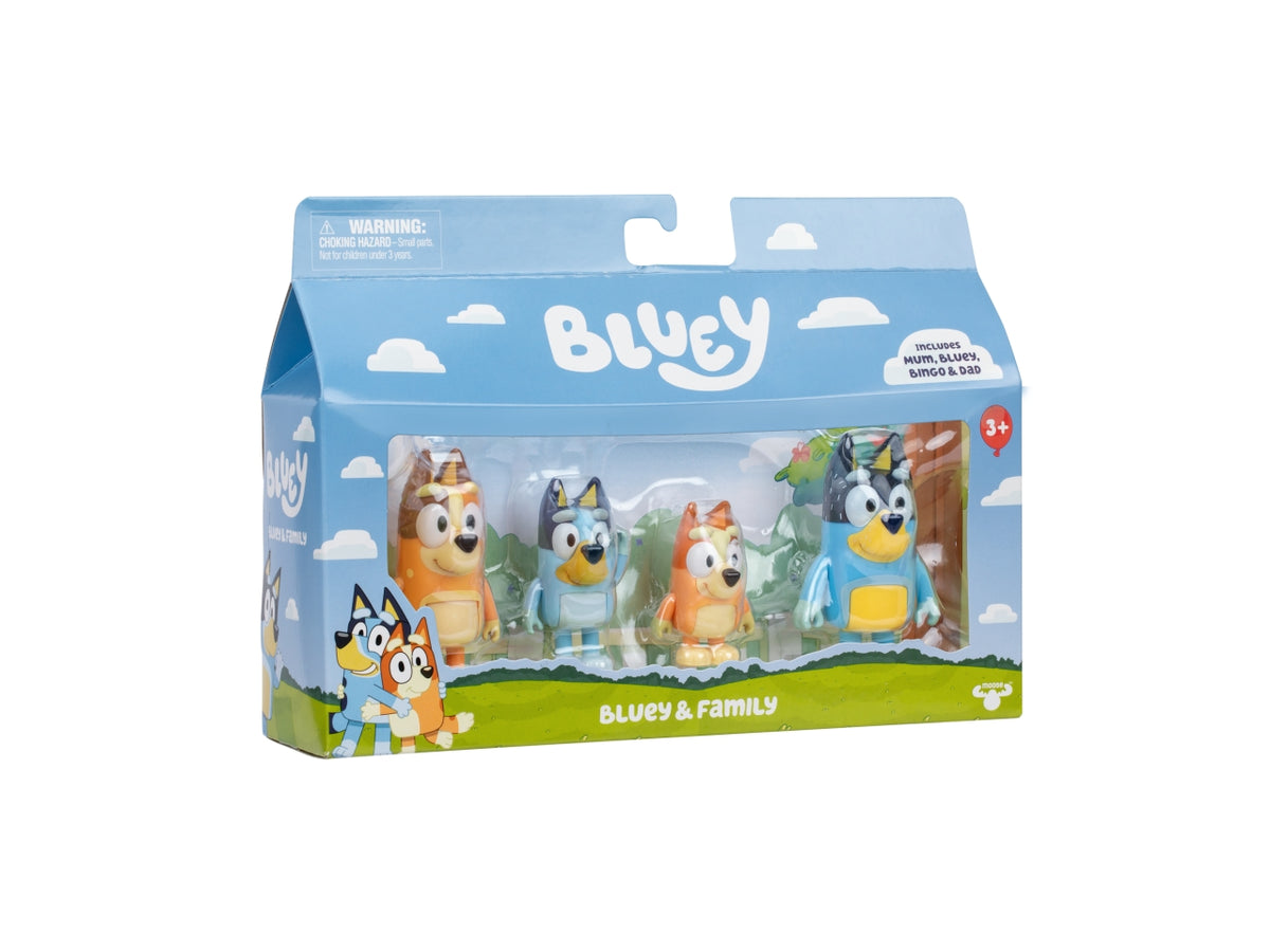 Bluey action fig 4-pack family 23x16x6cm