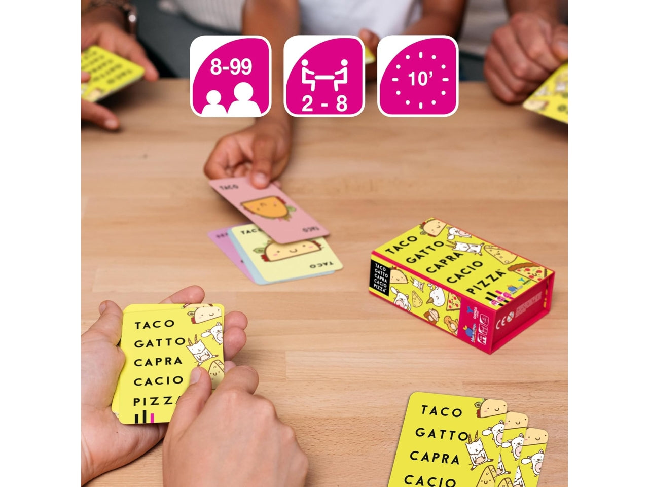 Gioco Taco Gatto Capra Cacio Pizza