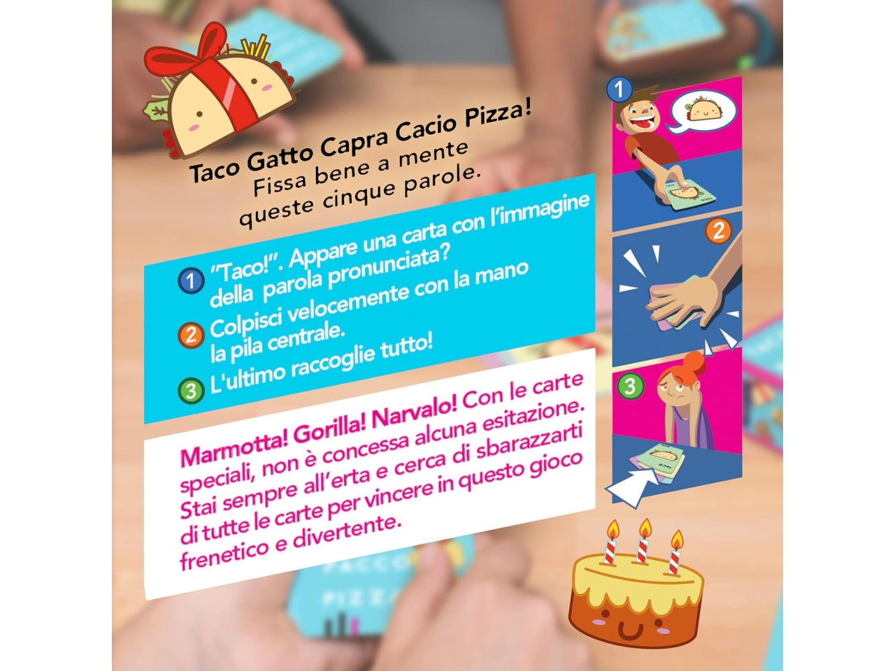 Gioco Taco Party Torta Pacco Pizza