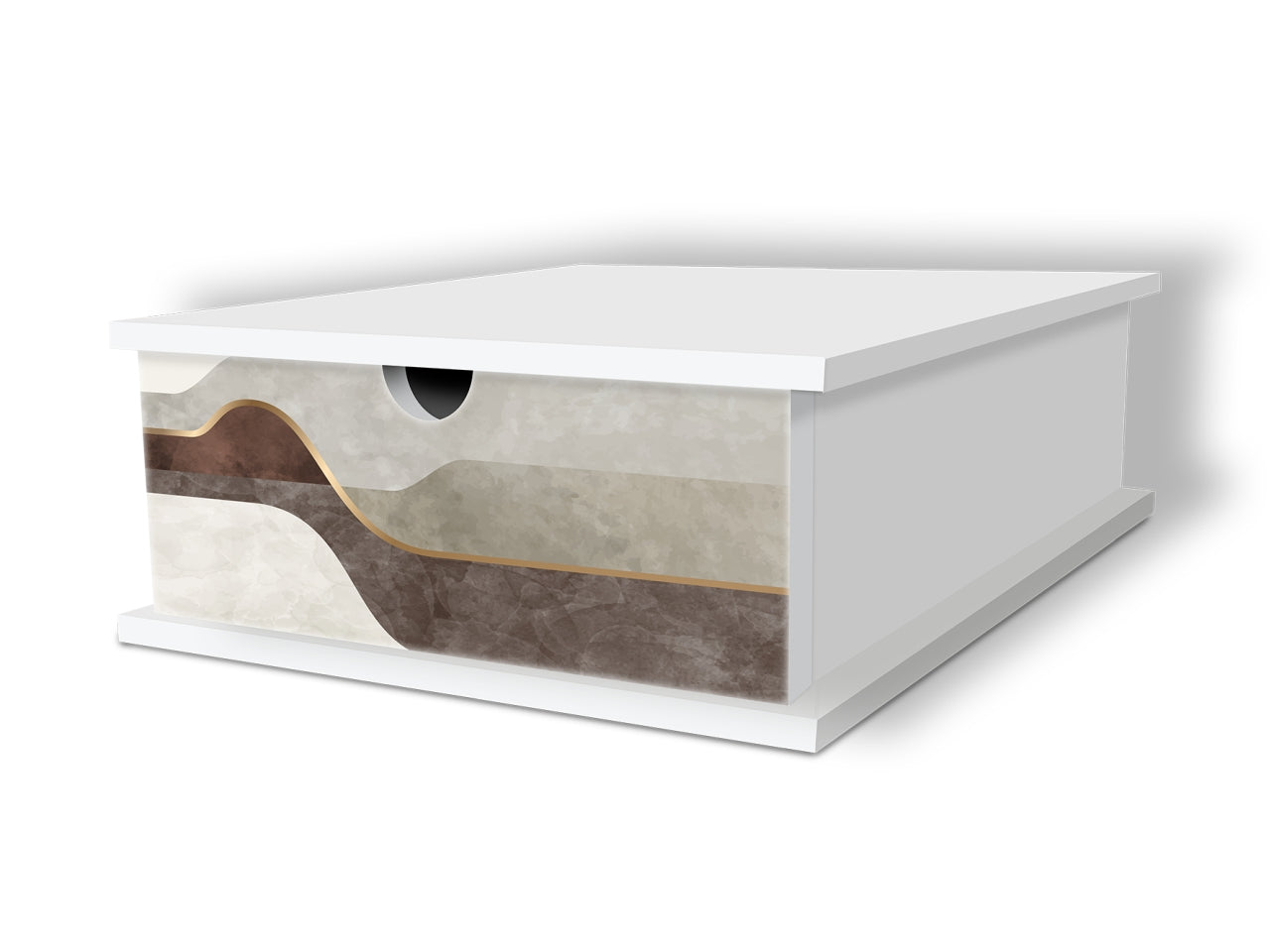 Porta capsule white 27x33x11cm flyer a