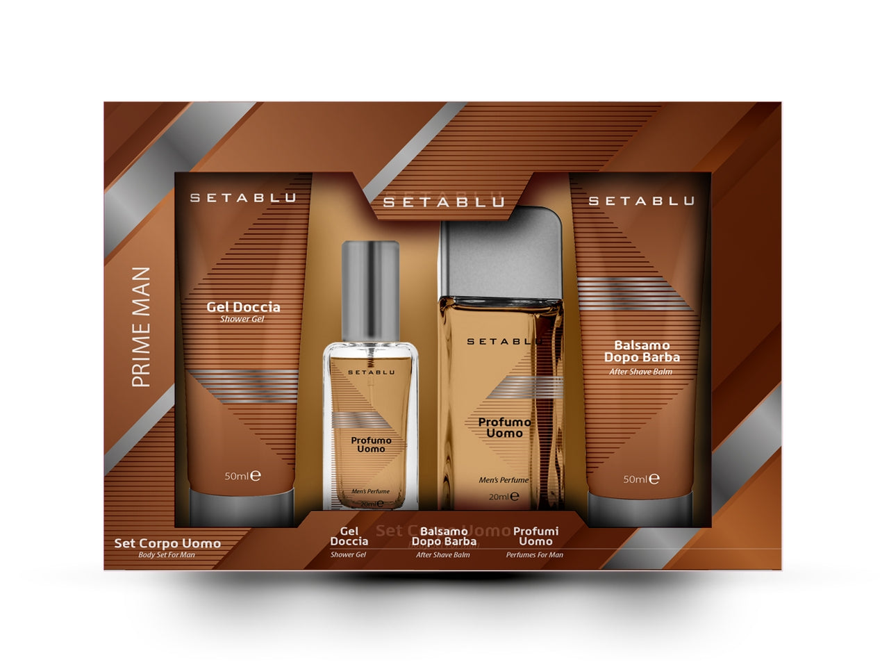 Set regalo profumazione prime man 4 pezzi