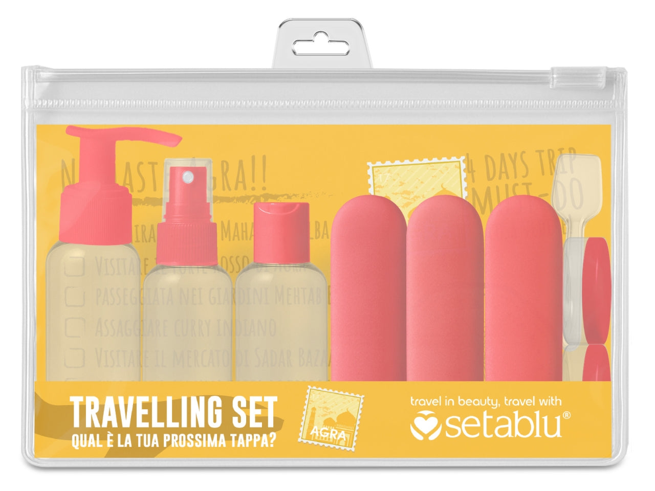 Kit flaconi da viaggio 10 pezzi etichette