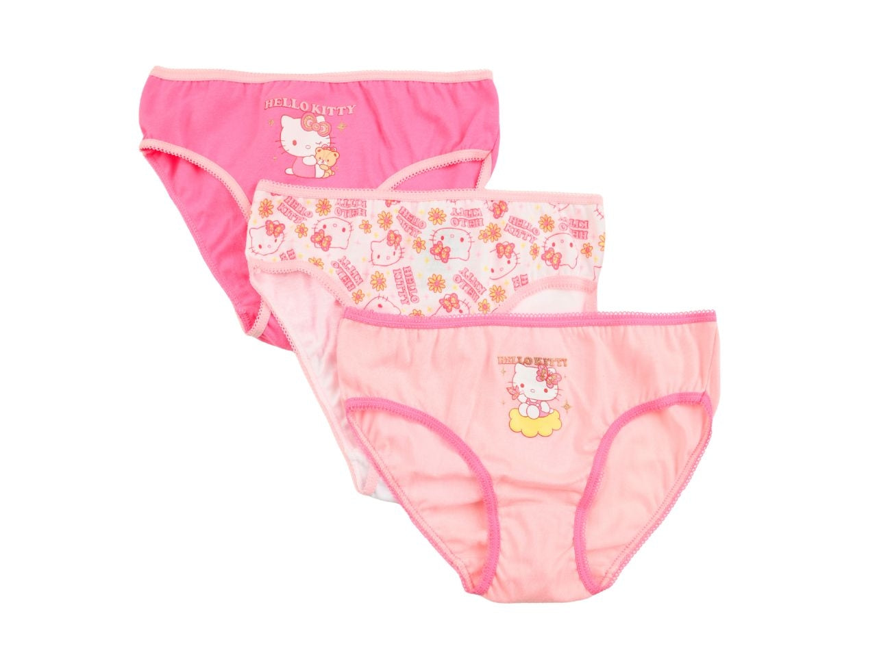 Hello kitty mutandine in box da 3 pezzi, taglia 3/4anni