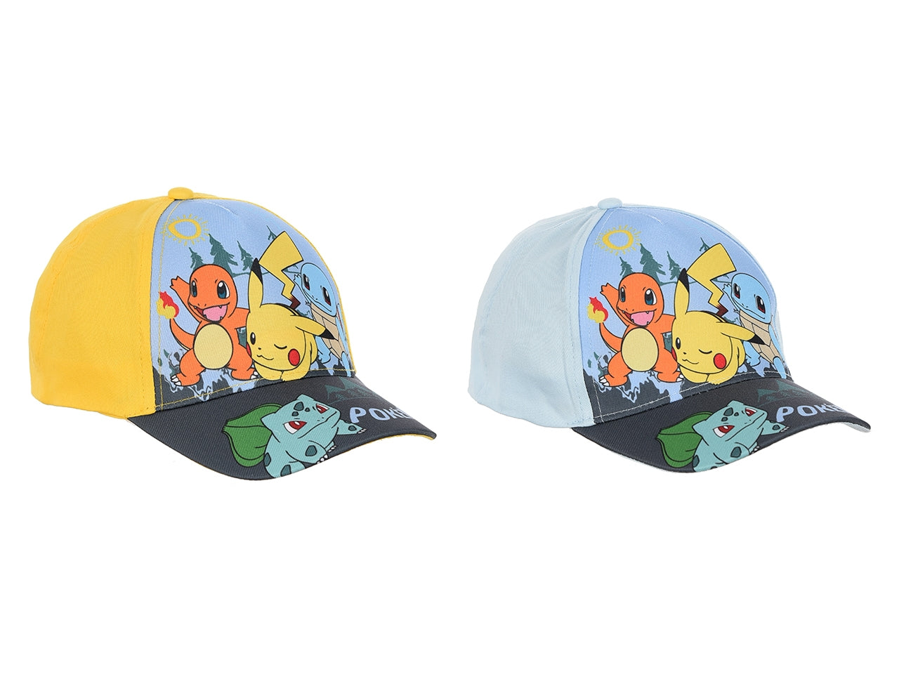 Pokemon cappello con visiera taglie 52 e 54 in colori assortiti