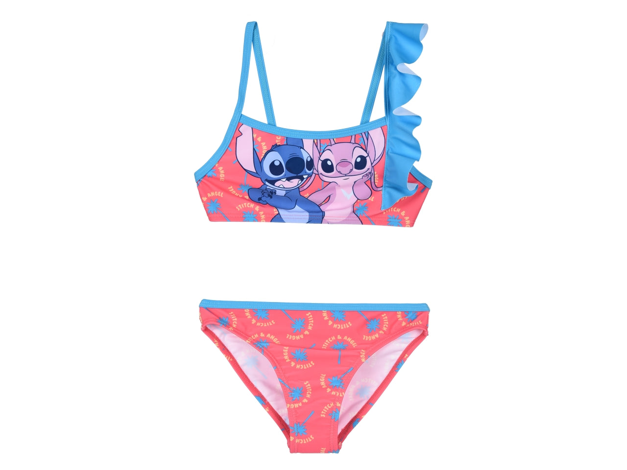 Lilo e stitch costume mare bikini taglie dalla 3 alla 8 anni blu