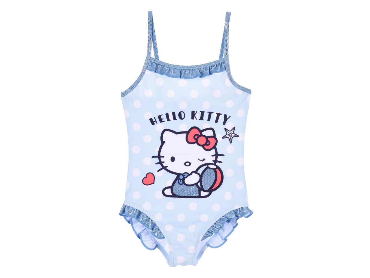 Hello kitty costume mare intero taglie dalla 3 alla 8 anni blu