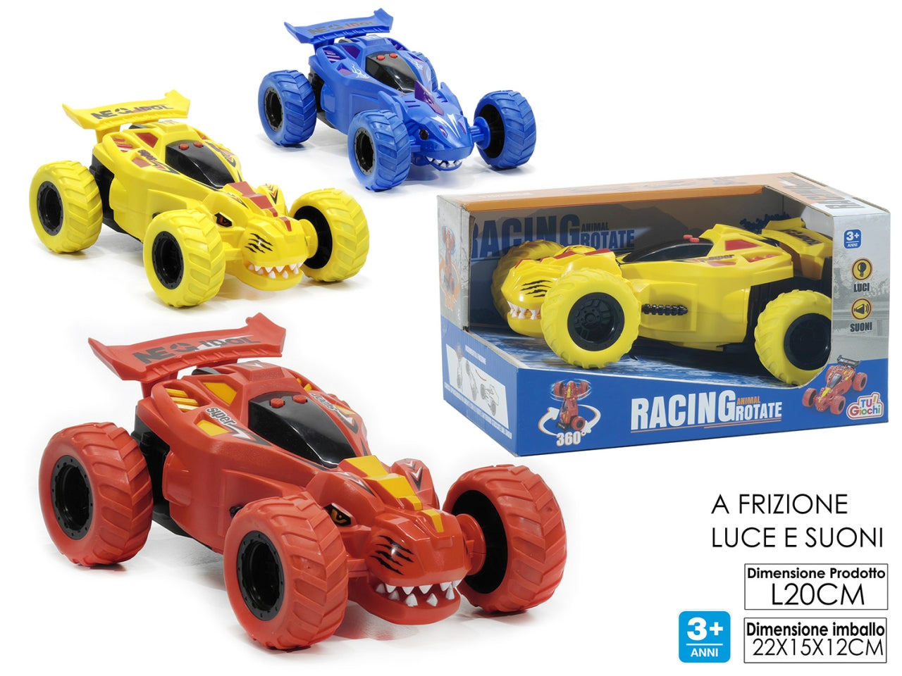 Macchina racing 3 assortiti