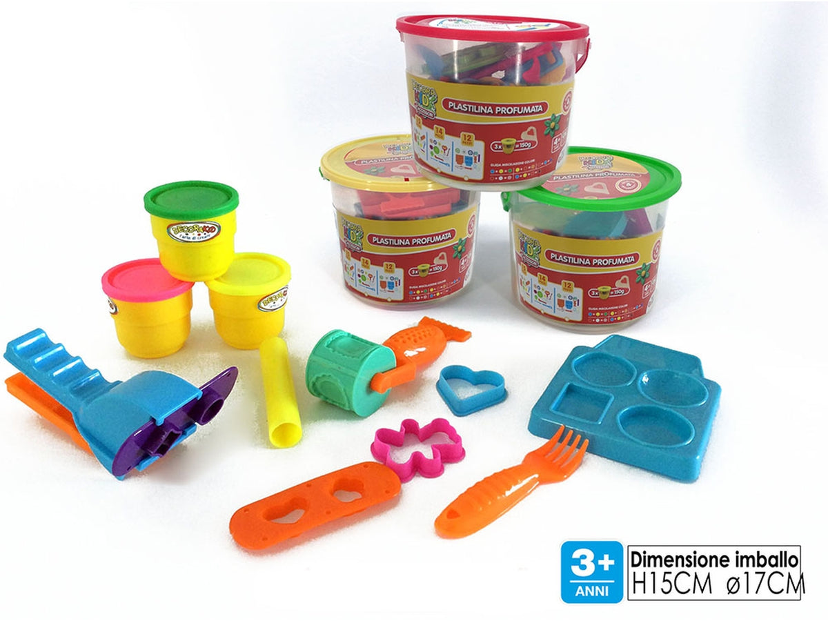 Decora kid-plastilina prof. 3barat. 3assortiti