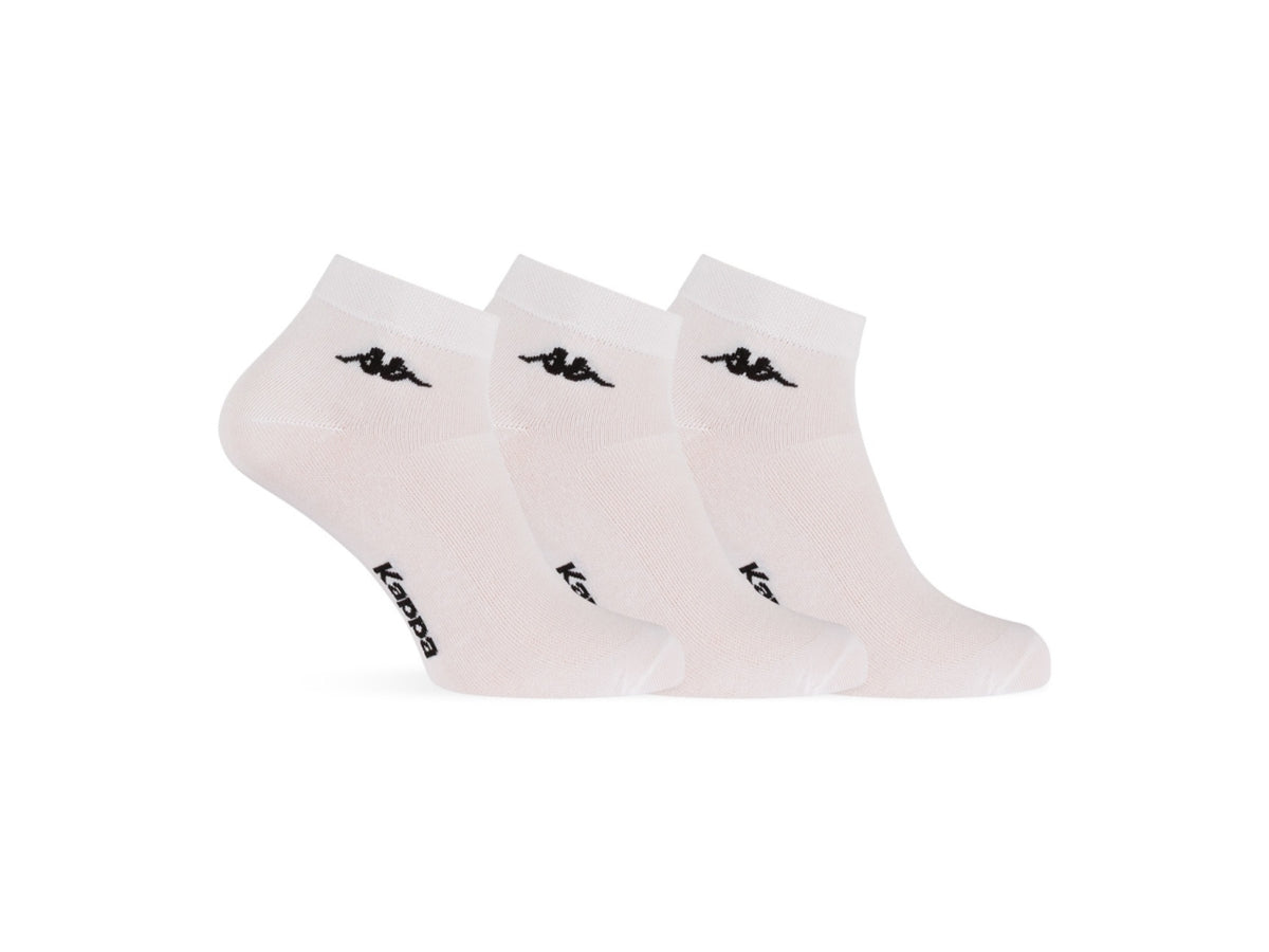 Minicalza da uomo maglia jersey e traforo in cotone set da 3 paia bianco tg 43/46