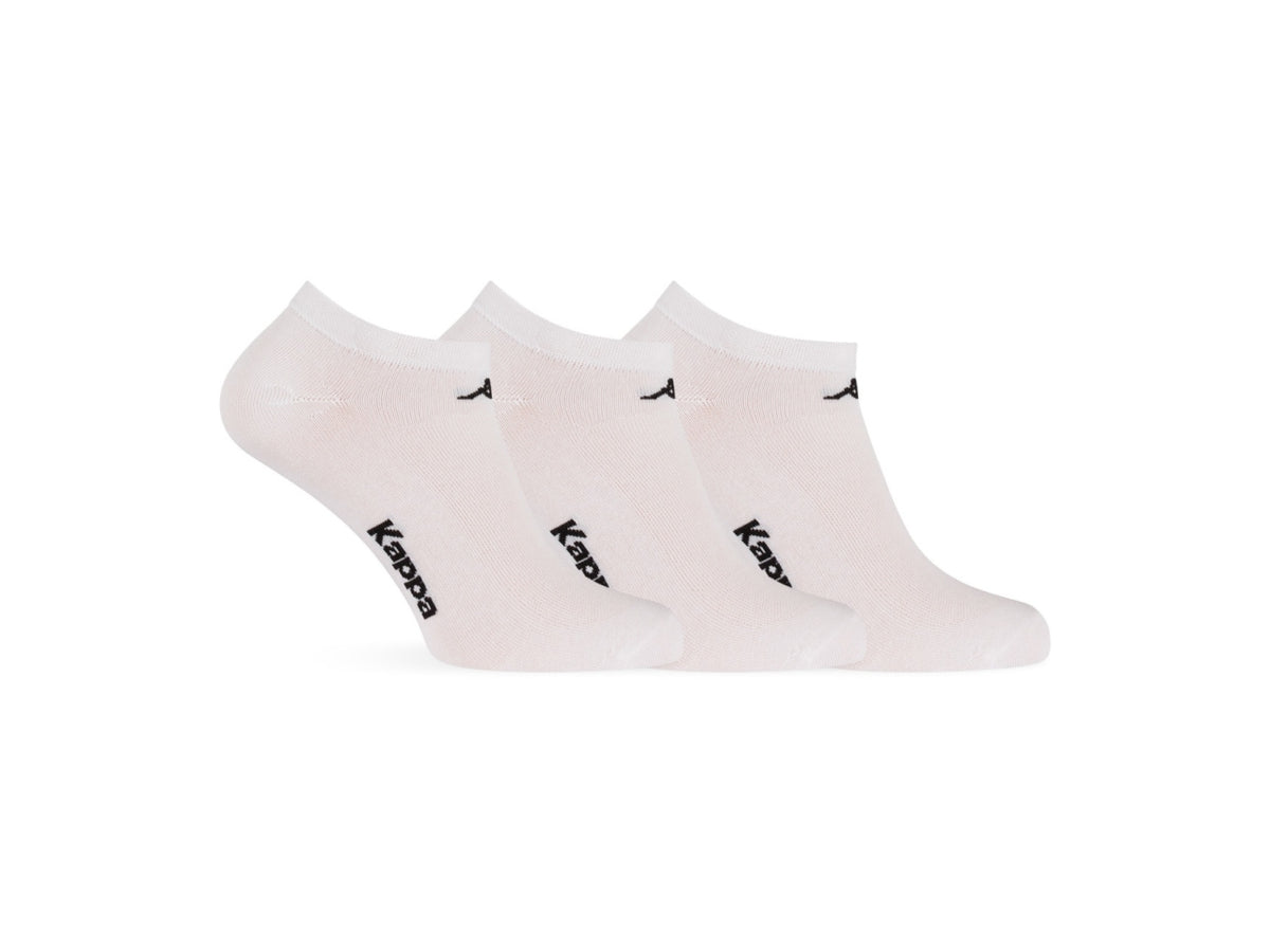 Calza fantasmino da uomo maglia jersey e traforo in cotone set da 3 paia bianco tg 43/46