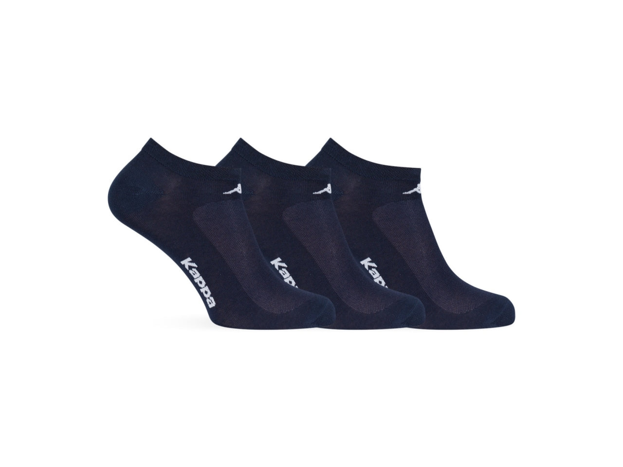 Calza fantasmino da uomo maglia jersey e traforo in cotone set da 3 paia blu notte tg 35/38