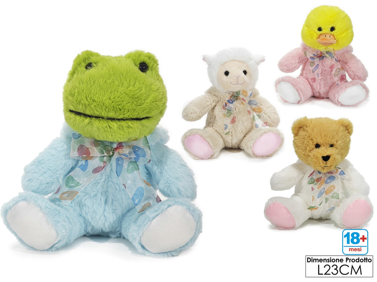 Peluche animaletto h23cm 4assortimenti