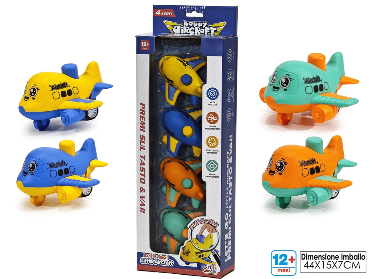 Gioco set 4 aereoplanini