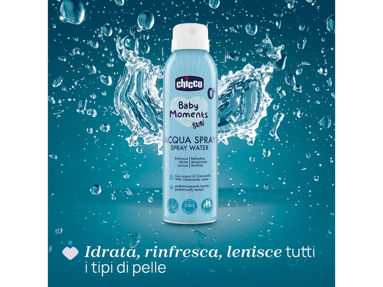 Chicco spray rinfrescante lenitivo Baby Moments Sun 150ml