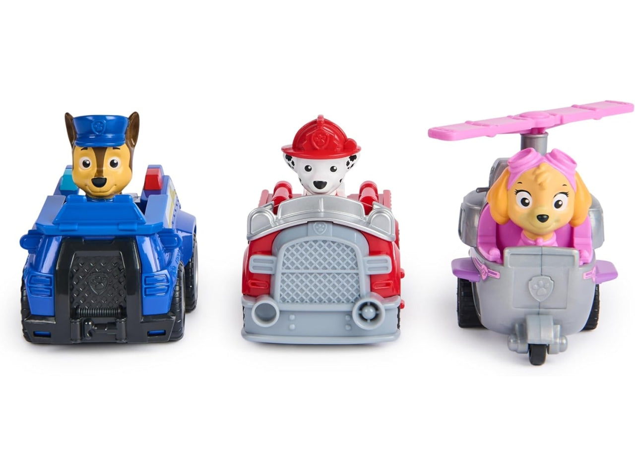Paw patrol 3 veicoli pull bach