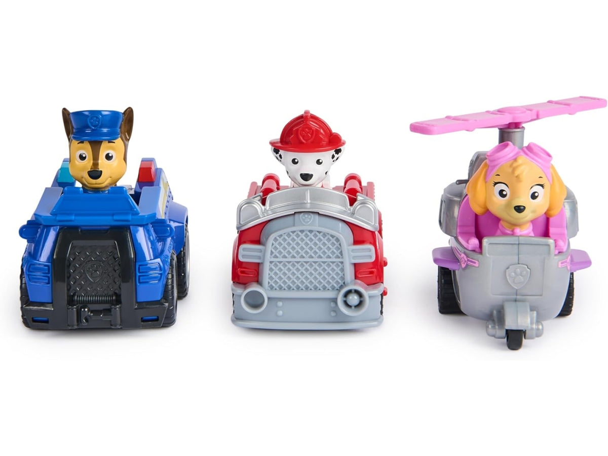 Paw patrol 3 veicoli pull bach
