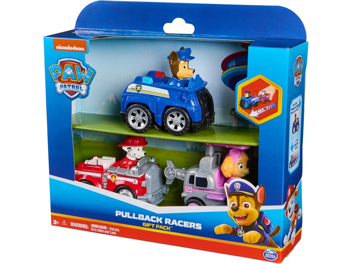 Paw patrol 3 veicoli pull bach