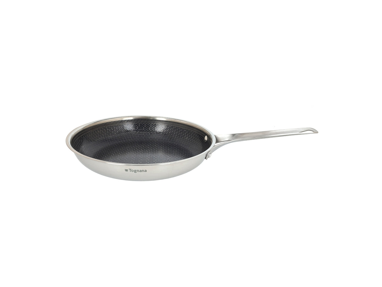 Iconiqa padella in acciaio inox 28cm con manico, adatta per tutti i piani cottura