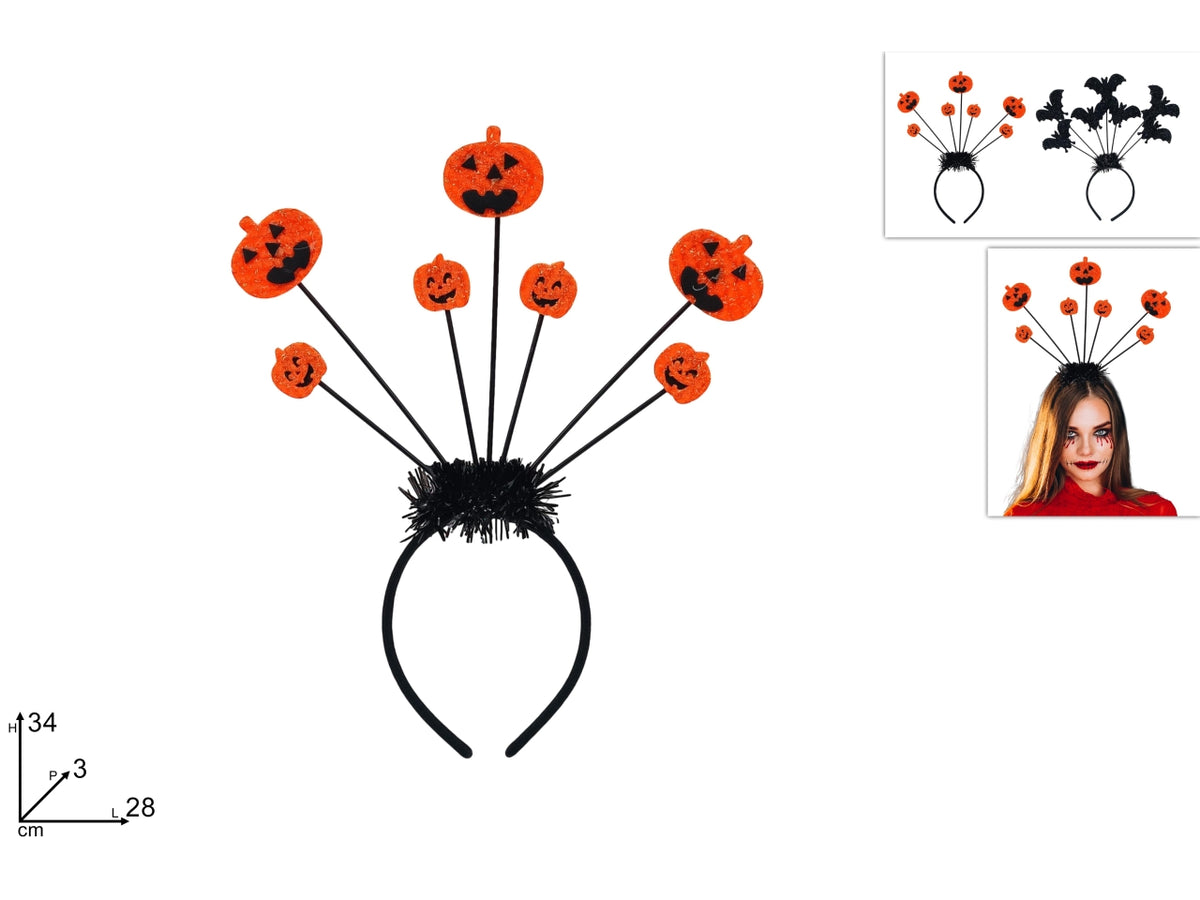 Cerchietto Halloween 34cm in 2 varianti assortitite