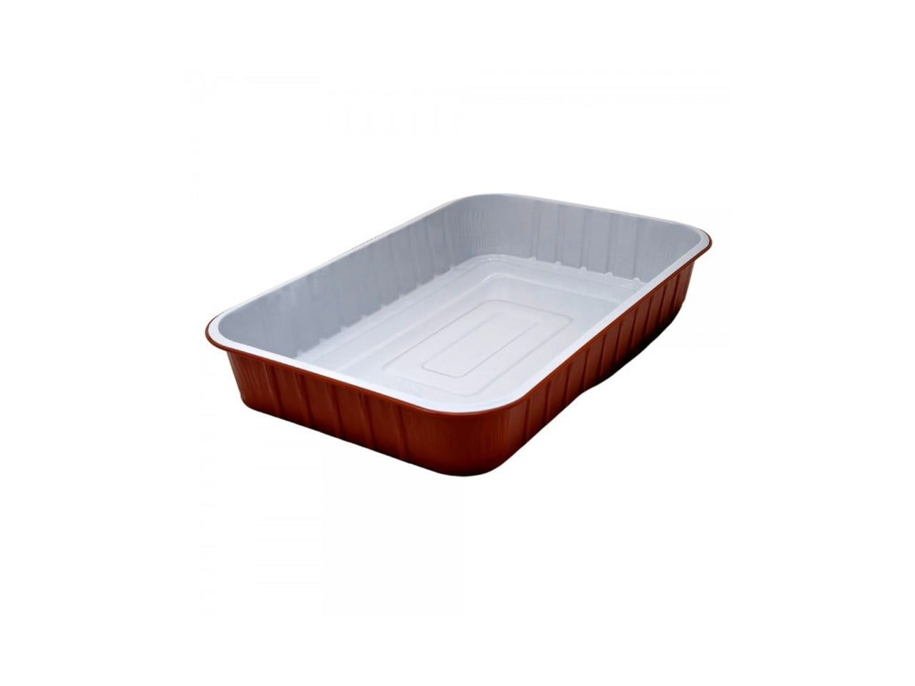 Contenitore di alluminio la tiella terracotta 6 porzioni 2 pezzi