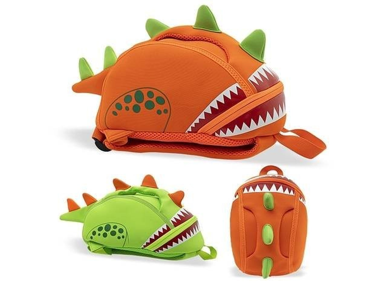 Zaino asilo Dino Body 23x29x14cm in neoprene in 2 colori assortiti
