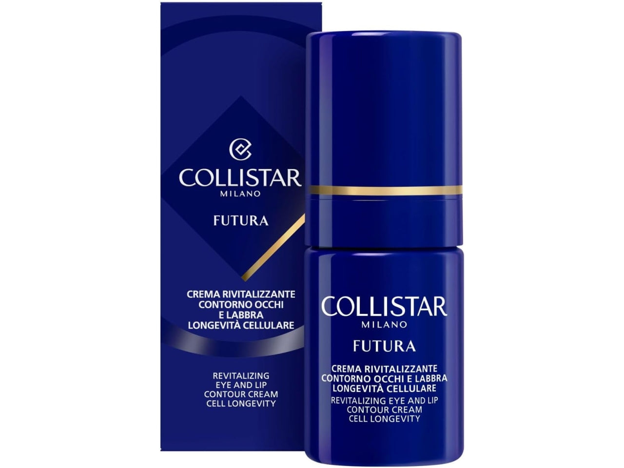 Collistar Futura crema rivitalizzante contorno occhi e labbra longevità cellulare da 15ml