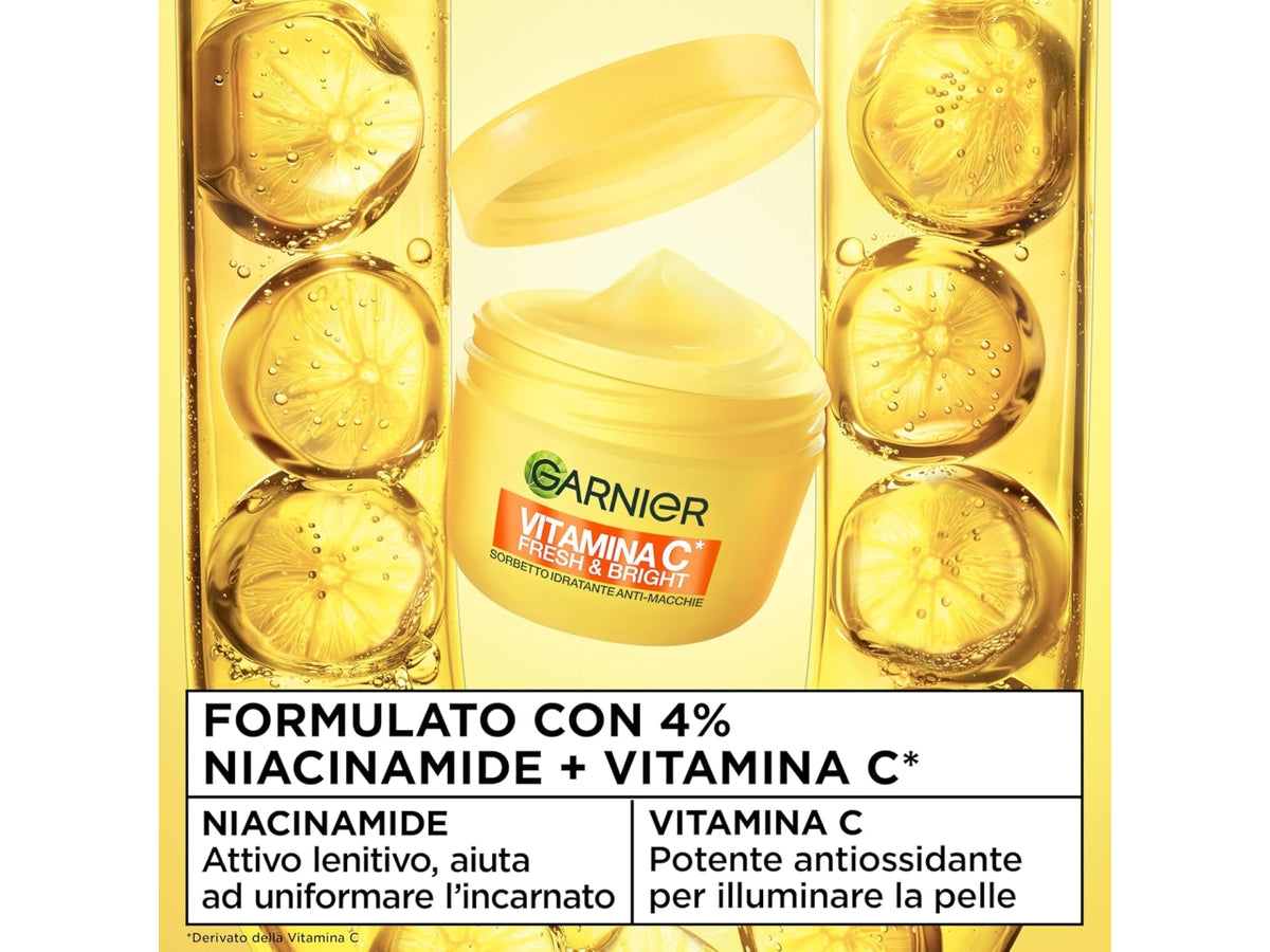 Garnier crema viso sorbetto idratante anti-macchie vitamina C 85ml